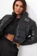 Official women''''s black quilted jacket Miss city