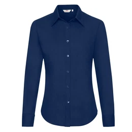 Navy blue classic lady-fit shirt Oxford