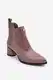 High-heeled leather boots S.Barski Beige