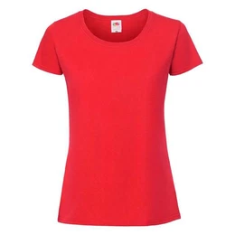 Czerwona koszulka damska Iconic 195 Ringspun Premium Premium