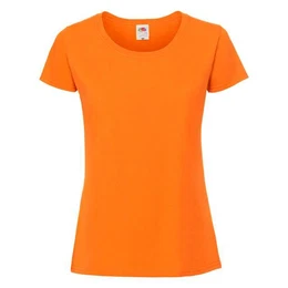 Iconic 195 Ringspun Premium Premium Orange T-shirt