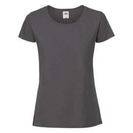 Iconic 195 Ringspun Premium Premium Graphite Women's T-shirt