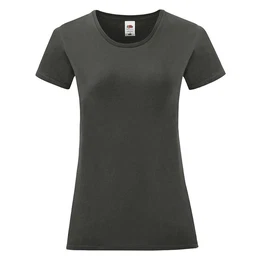 Iconic Women's Graphite T-shirt in combed cotton