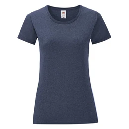 Navy blue Iconic women's t-shirt in combed cotton