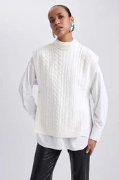 Regular Fit Crew Neck Vest