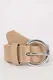 DEFACTO Woman Oval Buckle Faux Leather Classic Belt