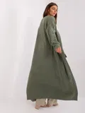 Tmavě zelené dlouhé kardigany image