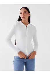 ovratnik za enske srajce Straight Pletenine z dolgimi rokavi Cardigan