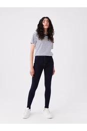 enski visok pas super suhe kavbojke