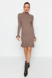 Mink mini stand up pletenina haljina