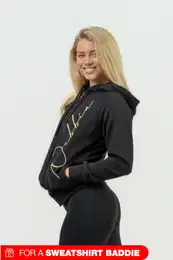 Women's sports hoodie INTENSE Signature Gold/gold