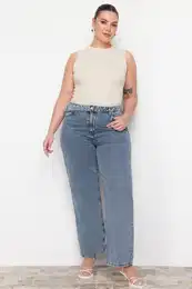 krivulja modre iroke kavbojke