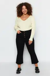 Dny Curve Black Culotte Fit