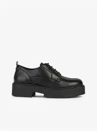 Black Leather Shoes for Spherica - Ladies