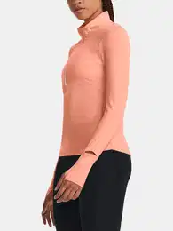 T-Shirt UA Qualifier Run 1/2 Zip-PNK - Women