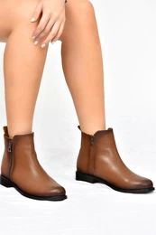 Green Women's Low-Heeled Daily Boots