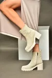 Khaki Chelsea Škornji za dame image