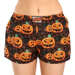 Women's briefs art classic rubber Halloween pumpkin