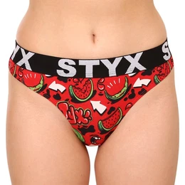 Women's thong art sports rubber melons