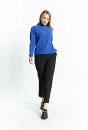 Woman's Jumpers & Cardigans Sweater With Turtleneck Navy Blue