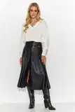 Boho Kožené Sukně image