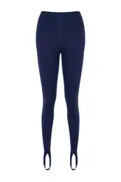 Navy Blue High Waist Fuzo Interlock pletene legice