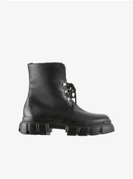 Black Women's Leather Ankle Boots Hgl Winter hike - Women