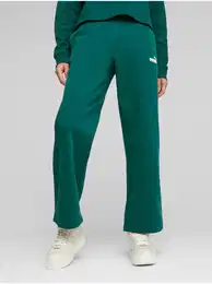 Dark Green Womens Shortened Sweatpants ESS+ - Women