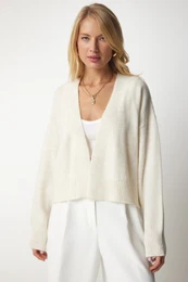 Happiness stanbul Dmsk krm Zkladn plet Cardigan