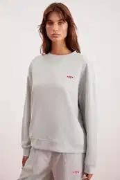 LEONA Oversize Gray Sweatshirt