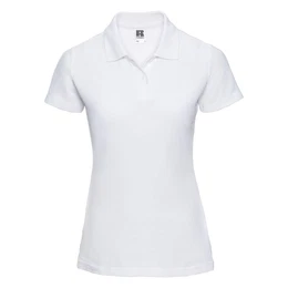 White Polycotton Polo Women's T-Shirt