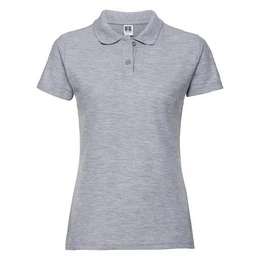 Light Grey Polycotton Polo Women's T-Shirt