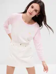 T-shirt with retro logo - Women
