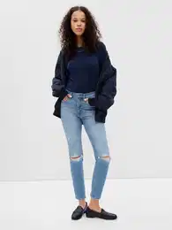 Jeans slim vintage high rise - Women's