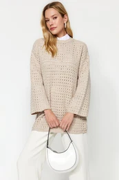 be Relaxed Cut Openwork/Perforated Knitwear Knit pulover