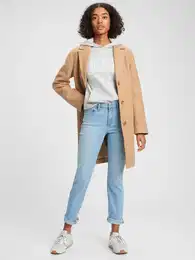 Jeans straight mid rise - Women's