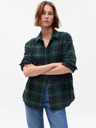 Flannel Plaid Shirt - Women