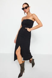 rna rea midi jeans obleka