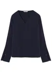 Temno modra Vrhovi Bluze za dame image