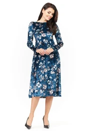 Woman's Dress M147 Navy Blue
