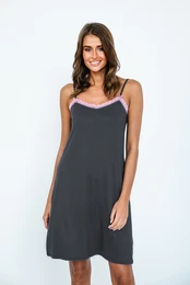 Dmsk koile Molly s zkmi ramnky - grafitov