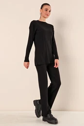 15826 Corduroy Double Suite - Black