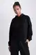 DEFACTO Oversize Fit Long Sleeve Sweatshirt