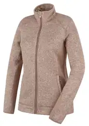 Women's fleece sweater with zipper Alan L beige