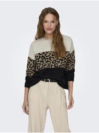 Women's Brown Patterned Sweater Jade - Women