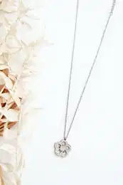 Women's Chain With Flower Silver