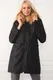 Z0090 DEWBERRY FAUX FR INSIDE WOMAN COAT