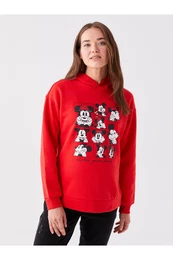 Mickey Mouse Printed Long Sleeve Maternity Hoodie
