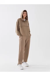 Women's Elastic Waist Plain Sweatpants