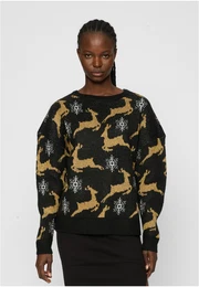 Dmsk oversized vnon svetr erno/zlat